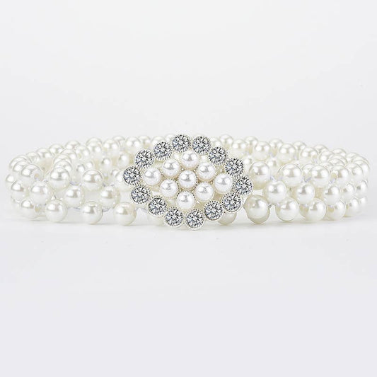 High-end princess-style pearl waist chain