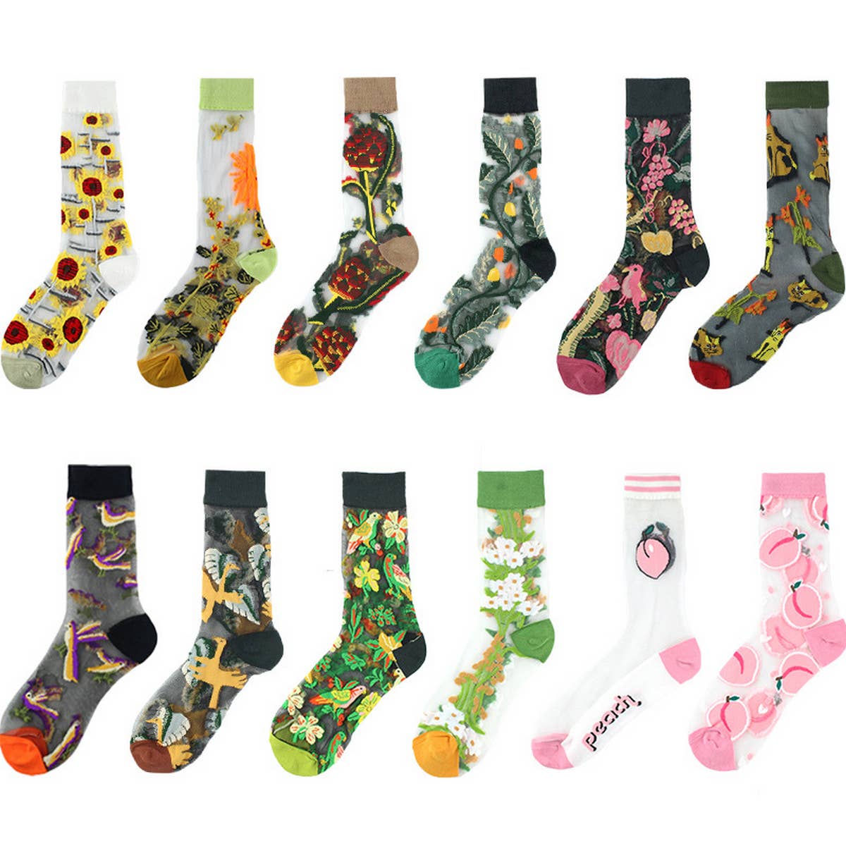 FASHIONABLE THIN FLOWER FOREST GLASS STOCK