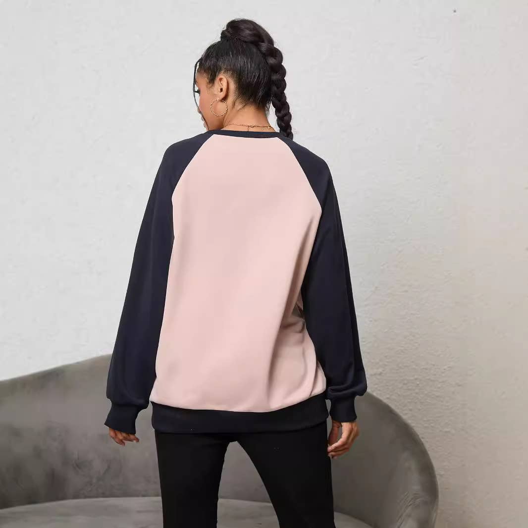 DESIGN SENSE BEAR LACE-UP COLOR MATCHING HOODIE