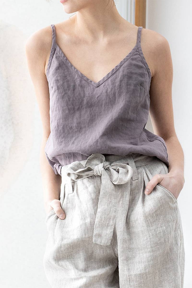 CWTTSL00224_LOOSE AND SIMPLE V-NECK SLEEVELESS TANK TOP