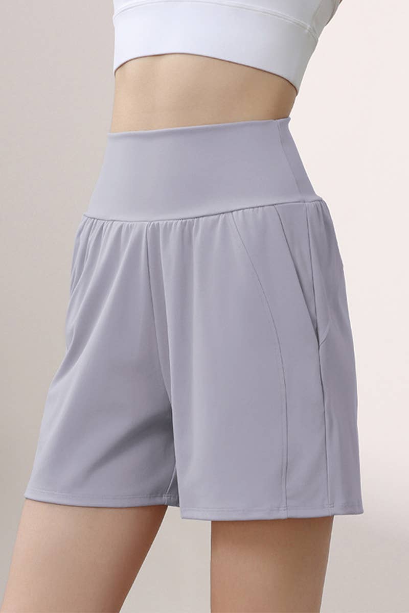 CWBSS0450_SUMMER HIGH WAIST TUMMY CONTROL YOGA SHORTS
