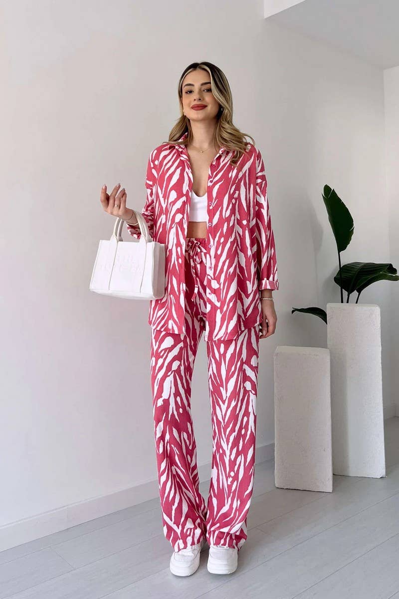 CWSS1062_SPRING WOMEN'S FASHION CASUAL TWO-PIECE SUIT