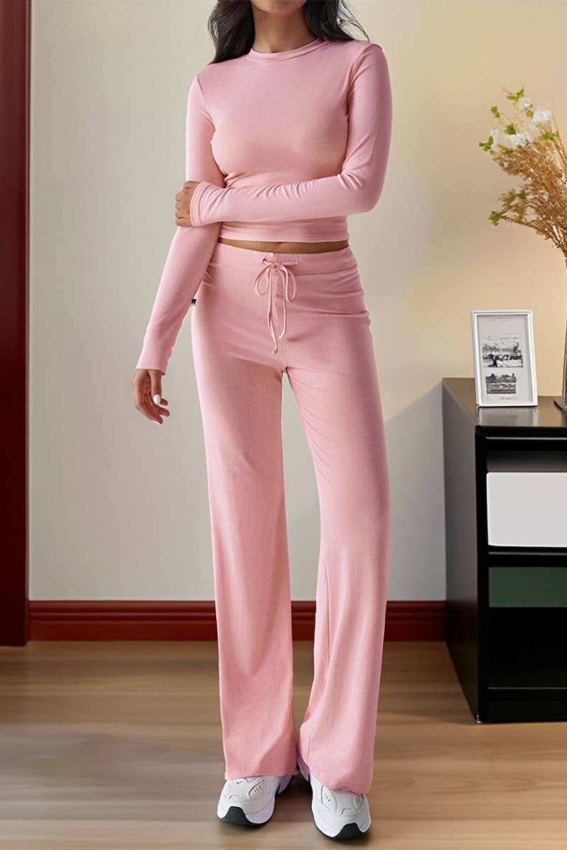 CWSTB00440_SPORTS YOGA LONG SLEEVE TEE AND PANTS SET