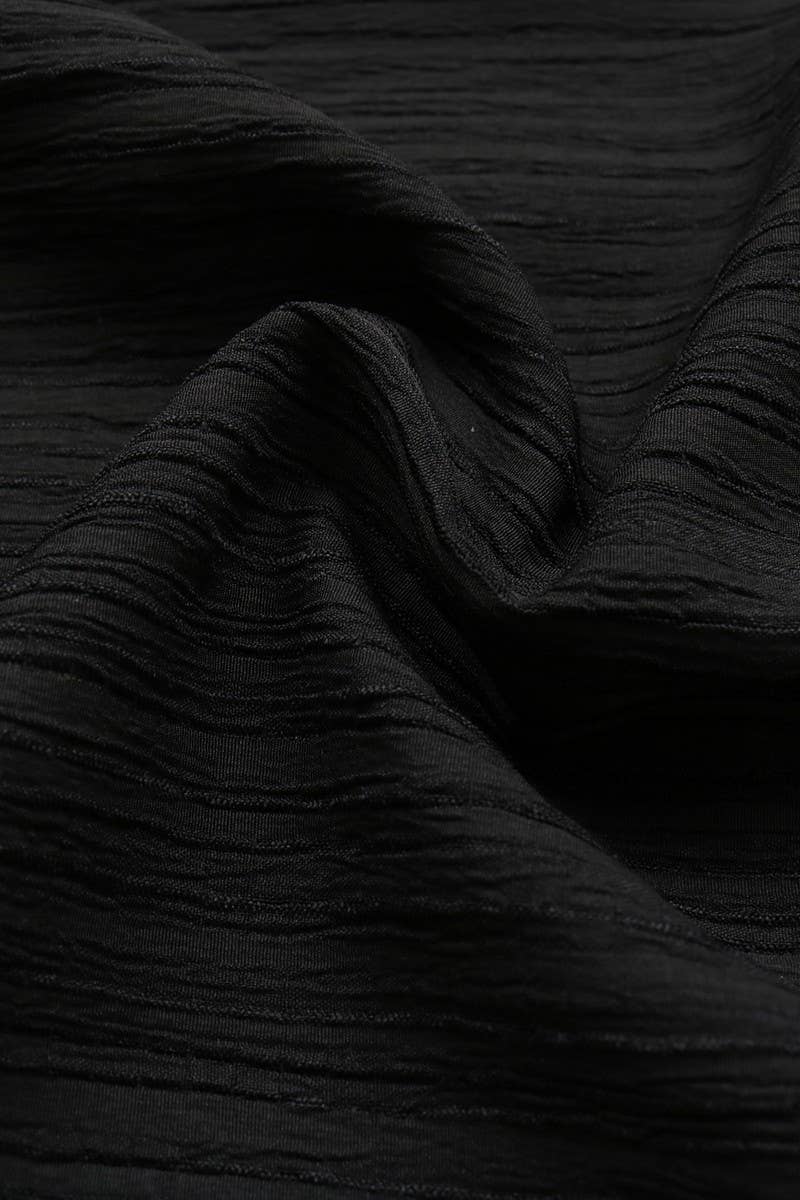 CWBLP0805_CASUAL TEXTURED HIGH WAIST WIDE LEG TROUSERS