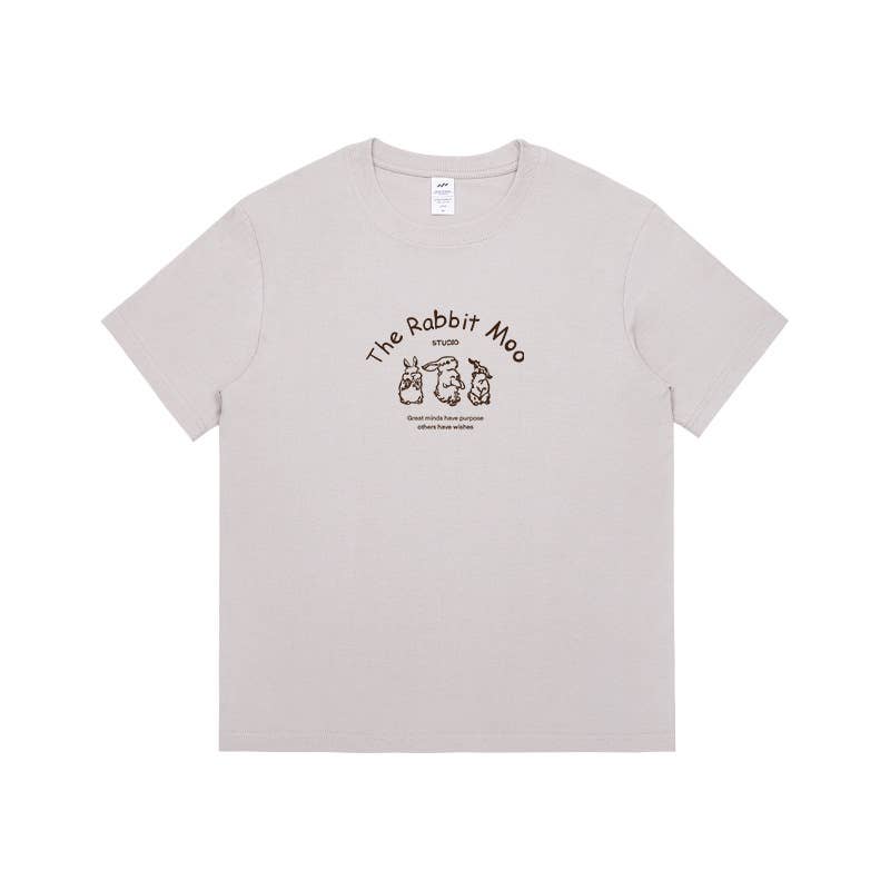 CWTTS0938_ALPHABET ANIMAL PRINT ROUND NECK CASUAL T SHIRT