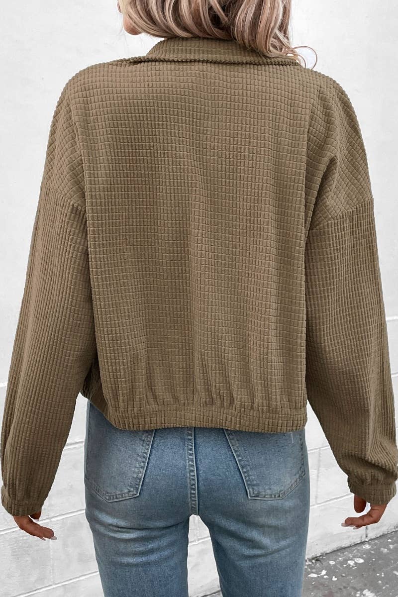 CWOCO1009_CORDUROY BUTTON LONG SLEEVE JACKET JACKET SHORT