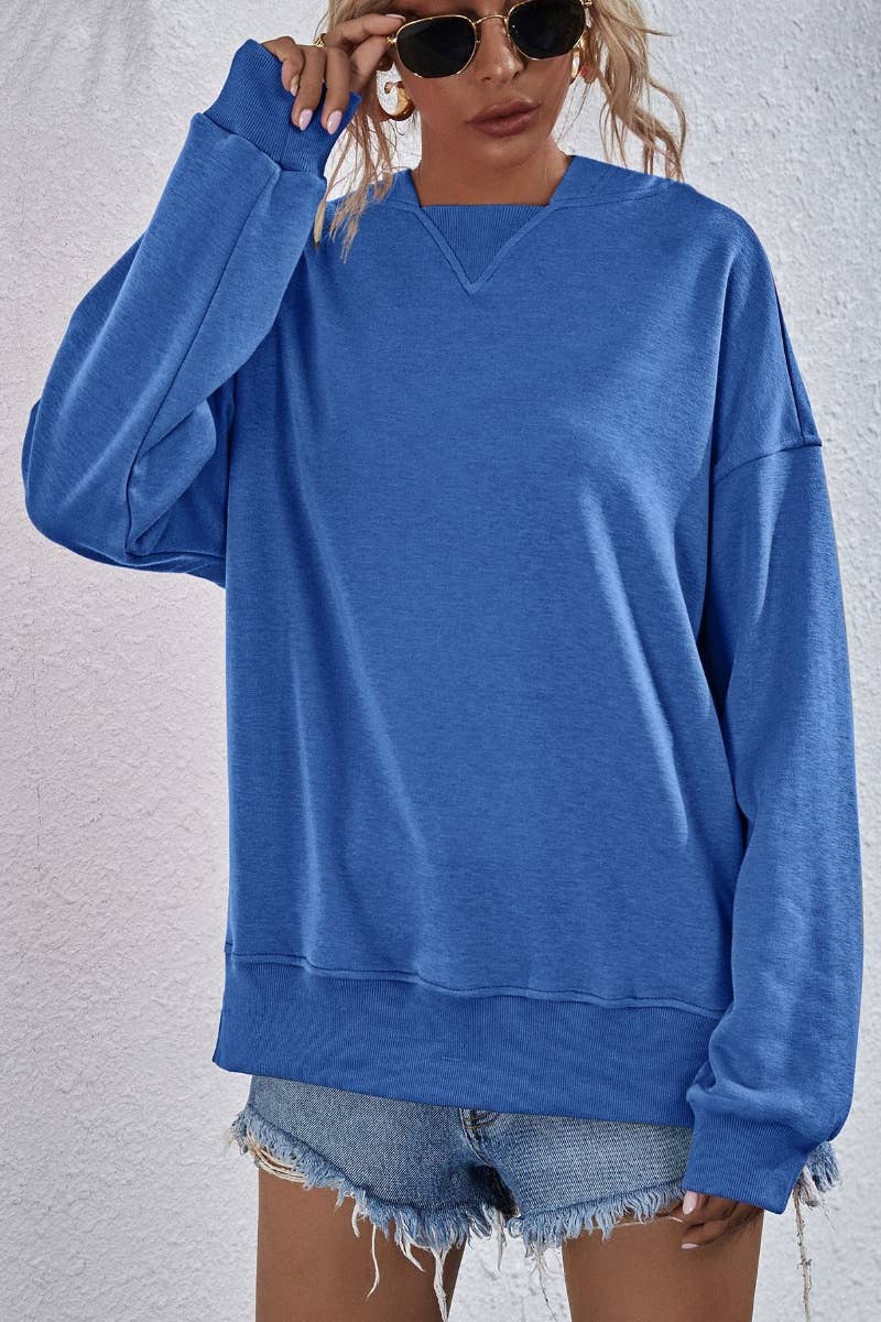 CWTBLL2619_WINTER CASUAL FLEECE LONG-SLEEVED HOODIE