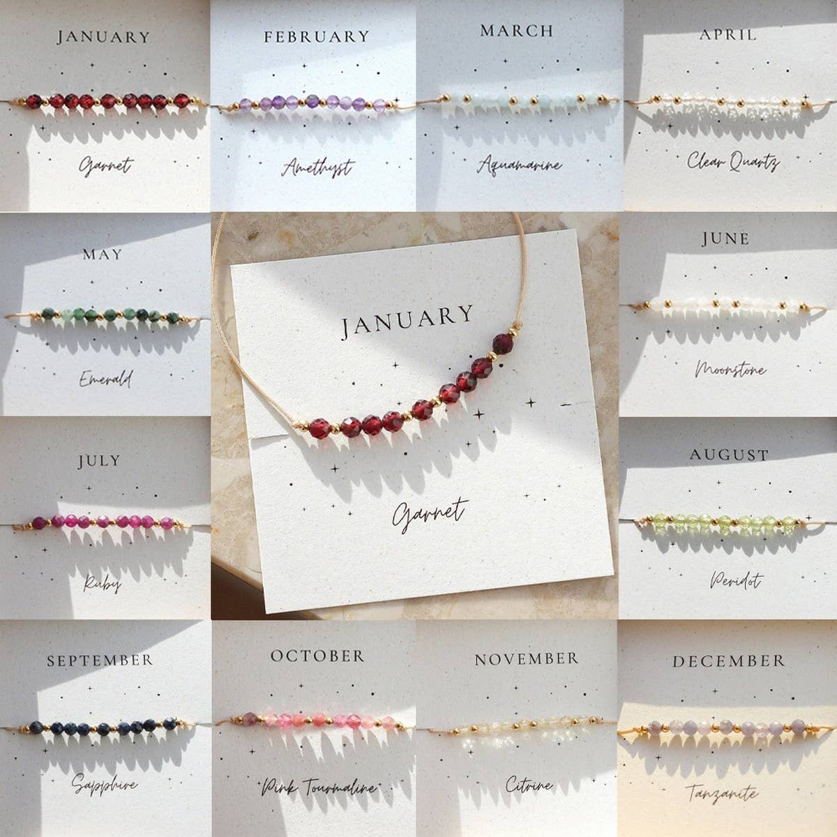 HANDMADE SEMI-PRECIOUS STONE BEADED BRACELET_CWAB4630