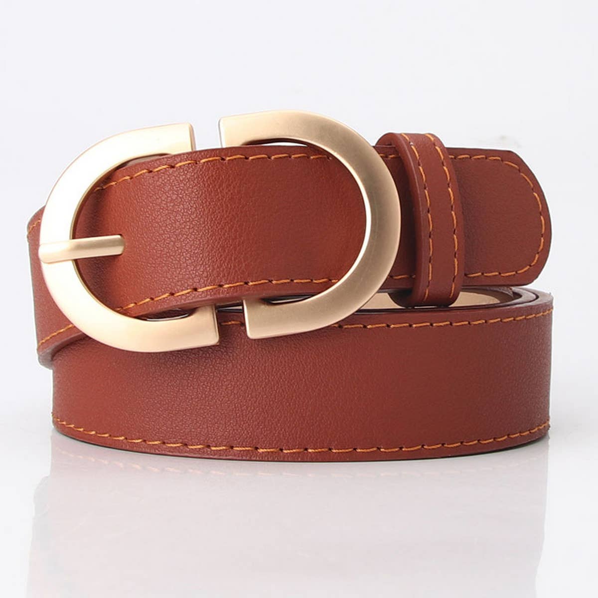 CWABE0897_CASUAL METAL BUCKLE BELT