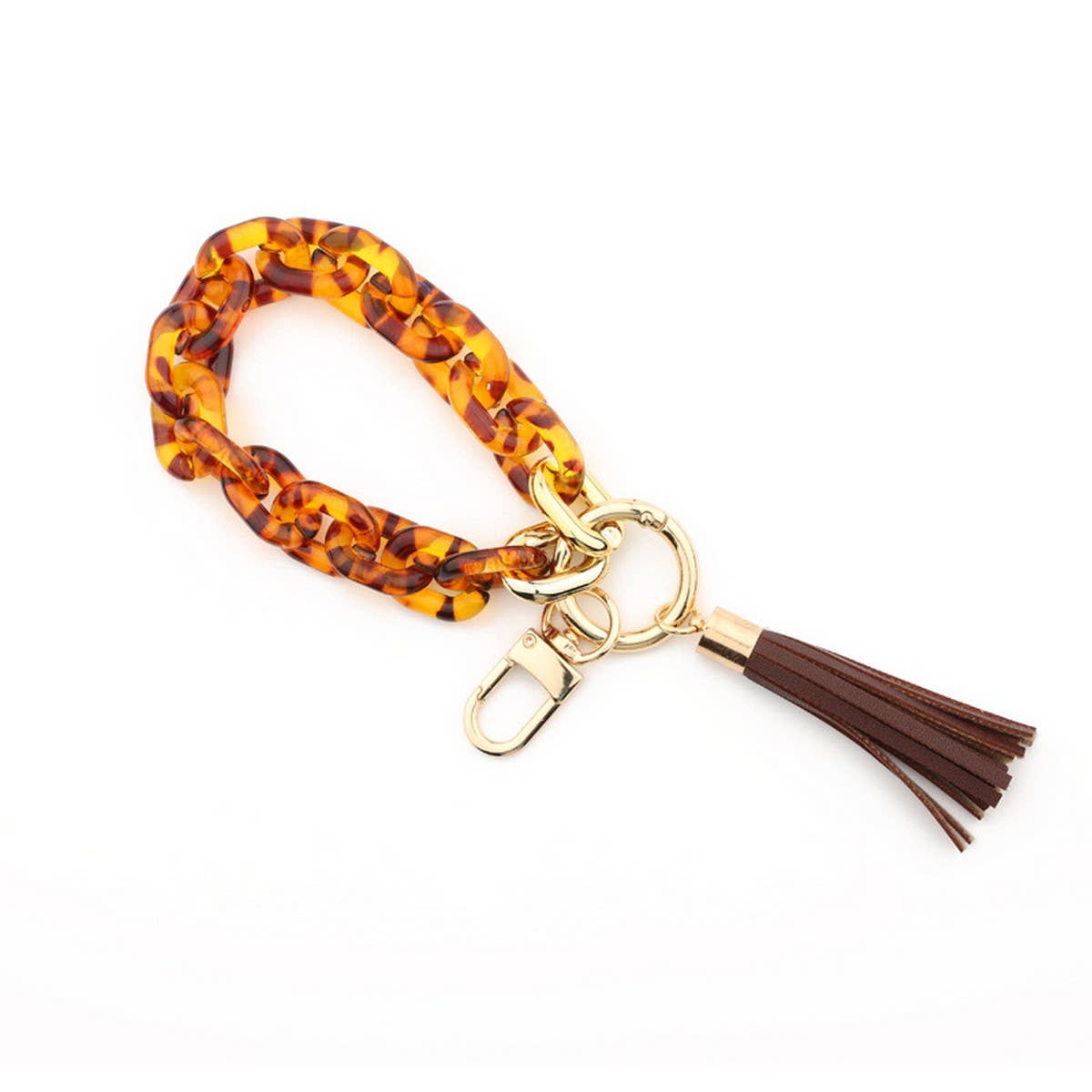 Acrylic Bracelet Keychain for Women,Colorful Beaded_CWAB5009