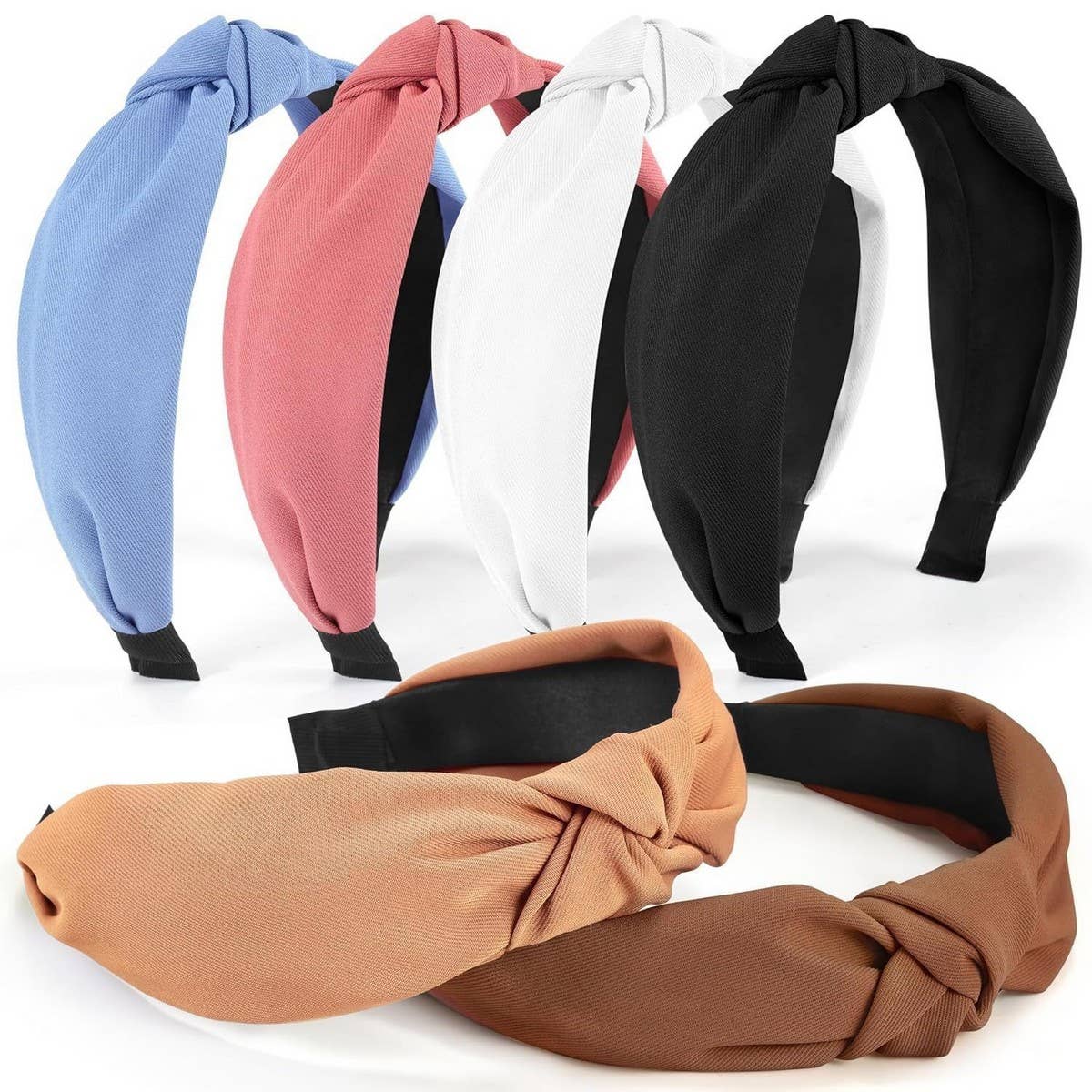 FASHION TOP KNOT FABRIC HEADBAND_CWAHA1376
