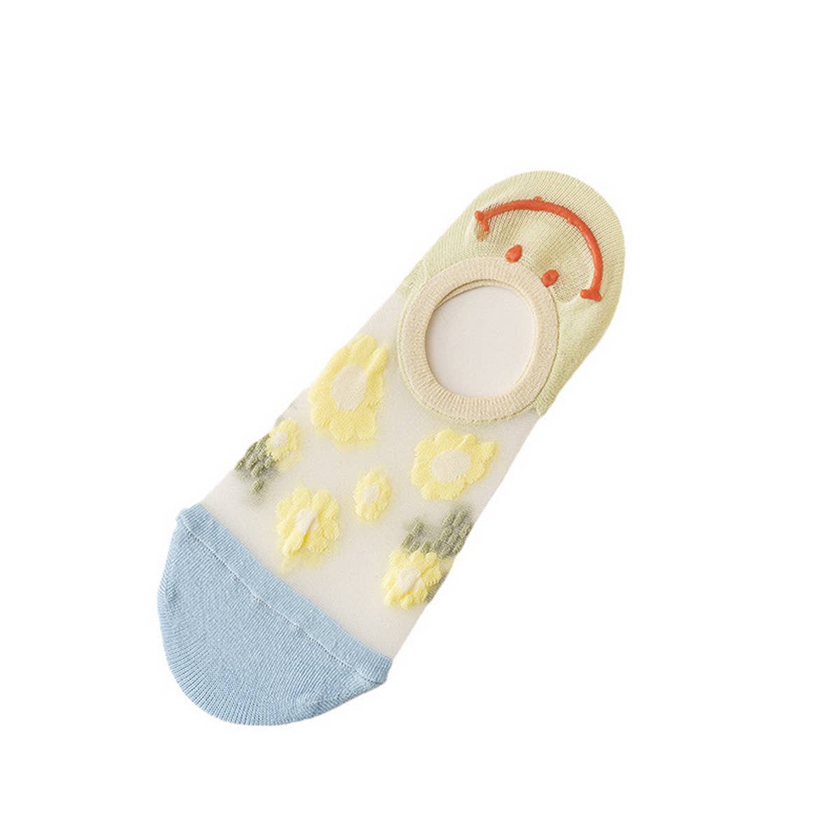 WOMEN FLORAL THIN BREATHABLE SHALLOW SOCKS