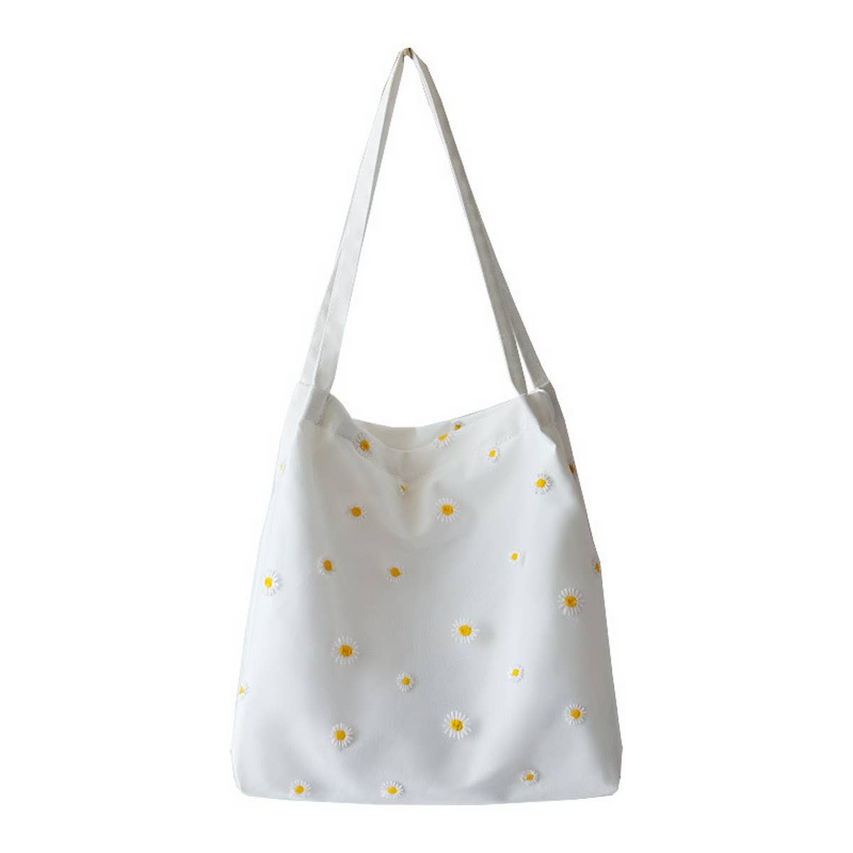 Daisy Lace Canvas Shoulder Tote for Women_CWAB5618
