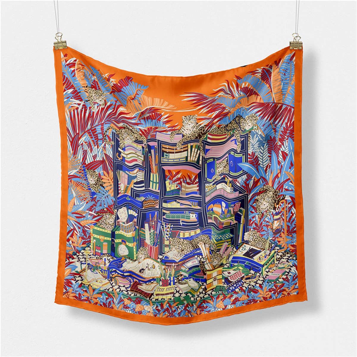 Green Silk Scarf ? Versatile Neck Tie & Hair Acces