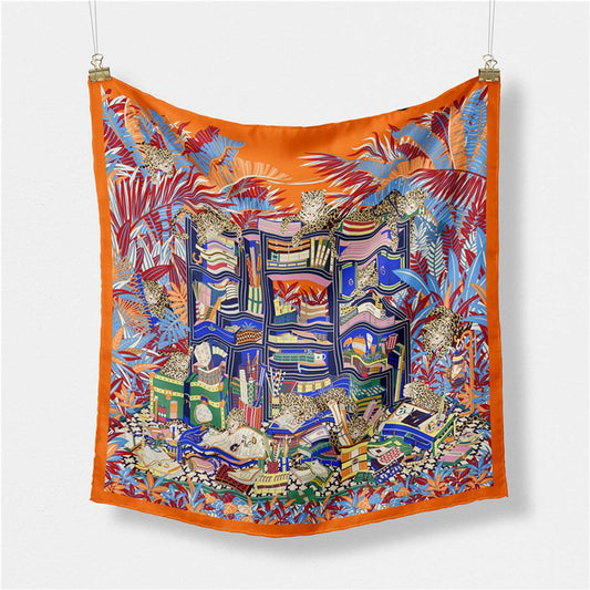 Green Silk Scarf ? Versatile Neck Tie & Hair Acces