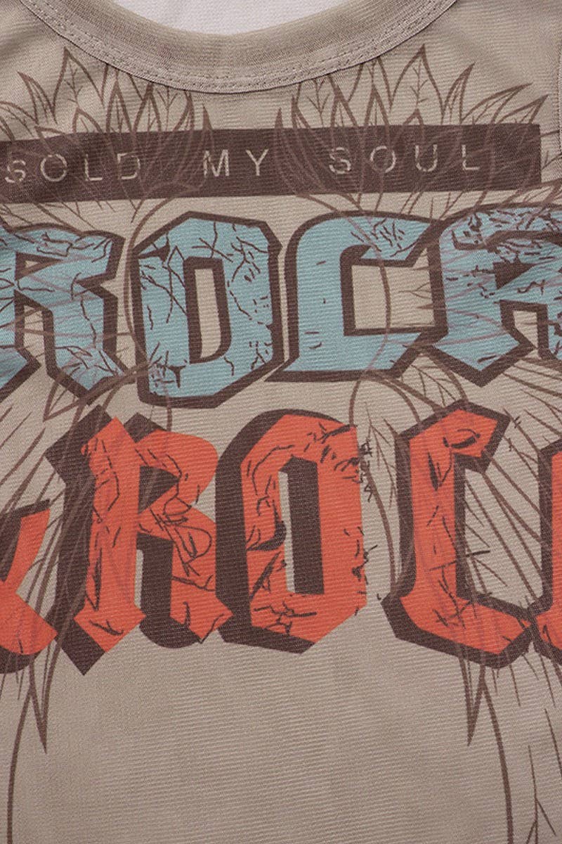 CWTBLSL01041_SLEEVELESS PRINTED SLIM FIT CROP TANK TOP