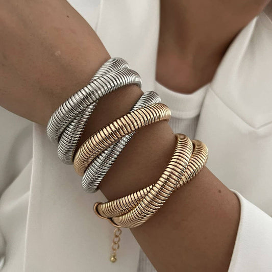PERSONALIZED  METAL SIMPLE RING BRACELET FOR WOMEN_CWMM3092