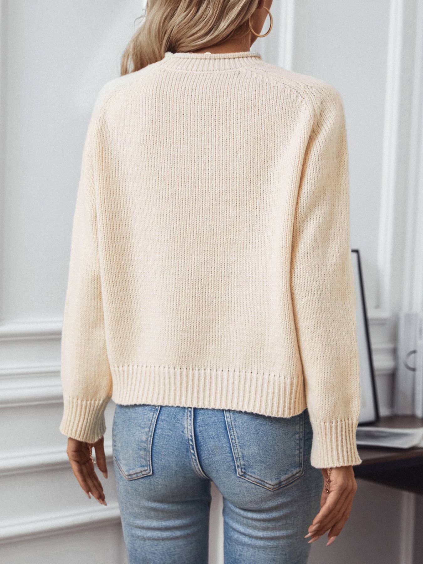 CHRISTMAS TREE CREW-NECK LONG-SLEEVED PULLOVER