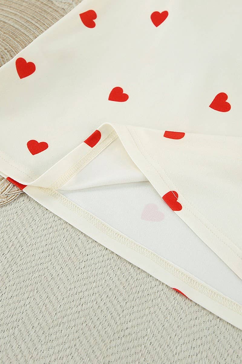 CWSPJ0045_PRINTED SHORT SLEEVE SHORTS PAJAMAS SET