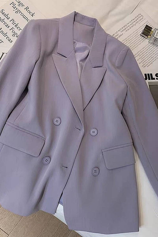 CWOBL0140_SOLID COLOR LONG SLEEVE BUTTON LAPEL BLAZER