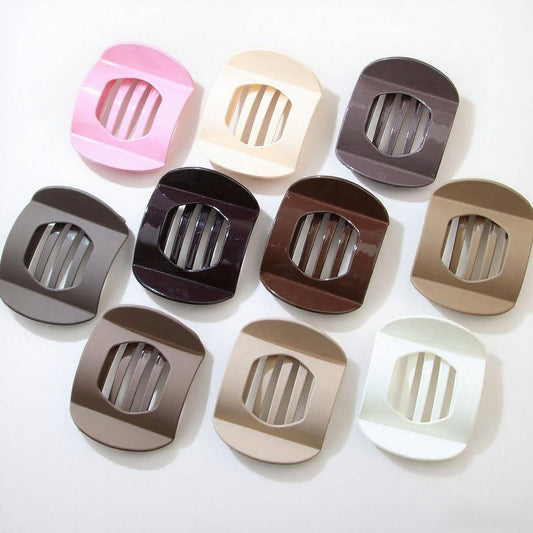 CWAHA07422_FLAT HAIR CLAW CLIP FOR WOMEN BUN UPDO