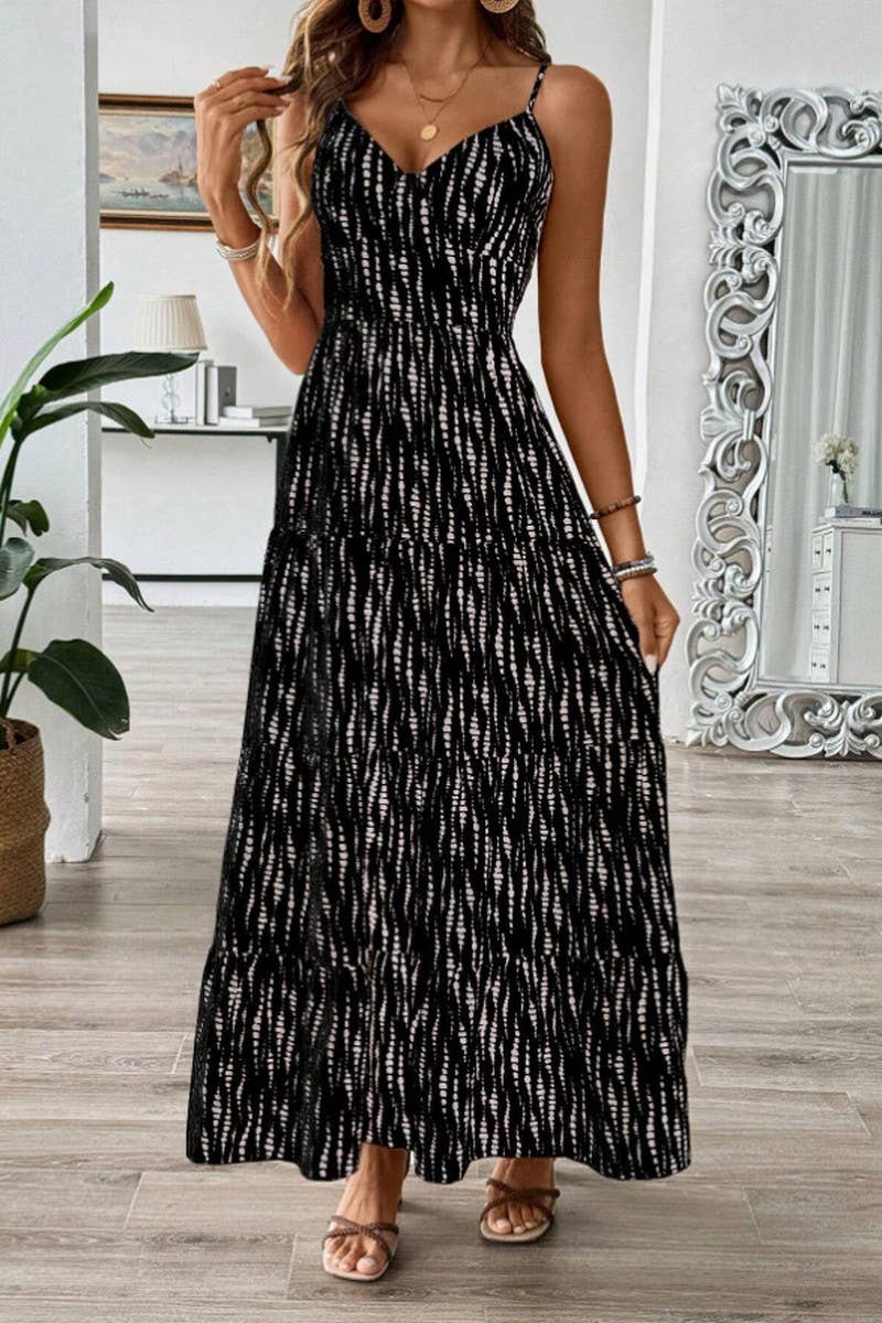 CWDMD5874_ASYMMETRICAL STRIPED CAMI MAXI DRESS