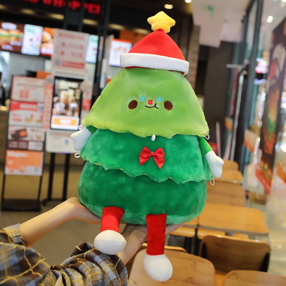 SANTA CLAUS GINGERBREAD PILLOW