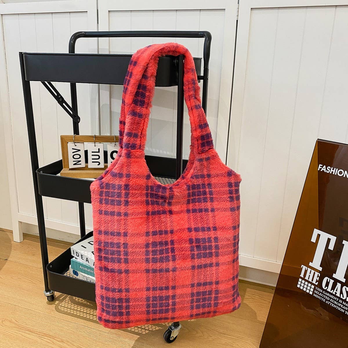 Fluffy Wool Tote Bag  Fashion Shoulder Bag_CUAB00581