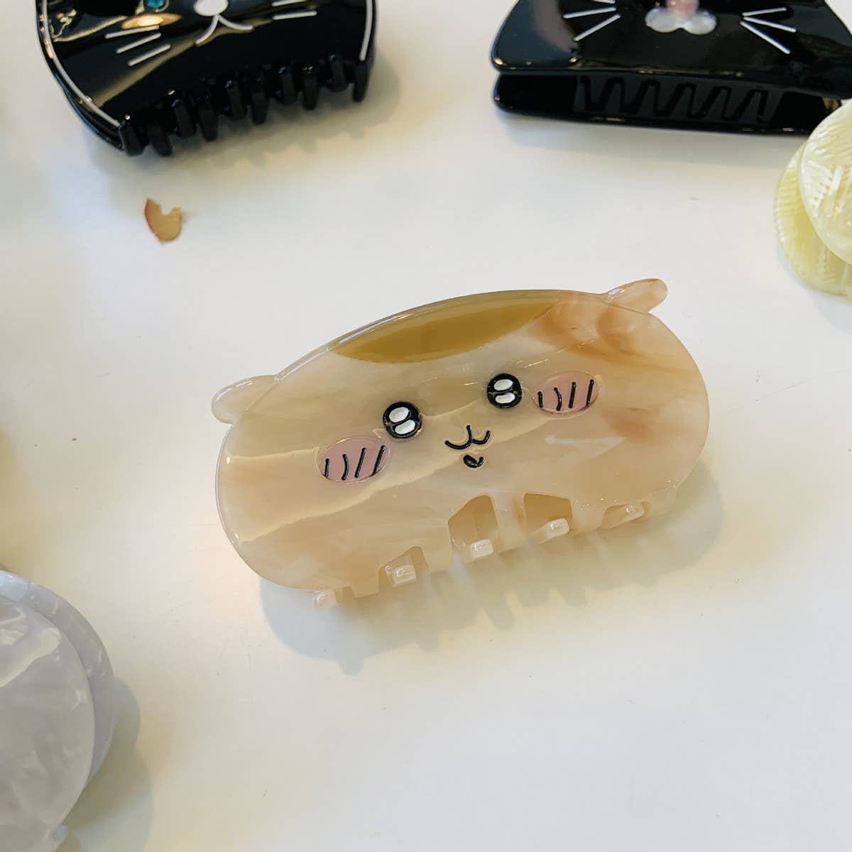 CWAHA1523_FUNNY CARTOON CAT,RABBIT,OWL,HAIR CLAW CLIP