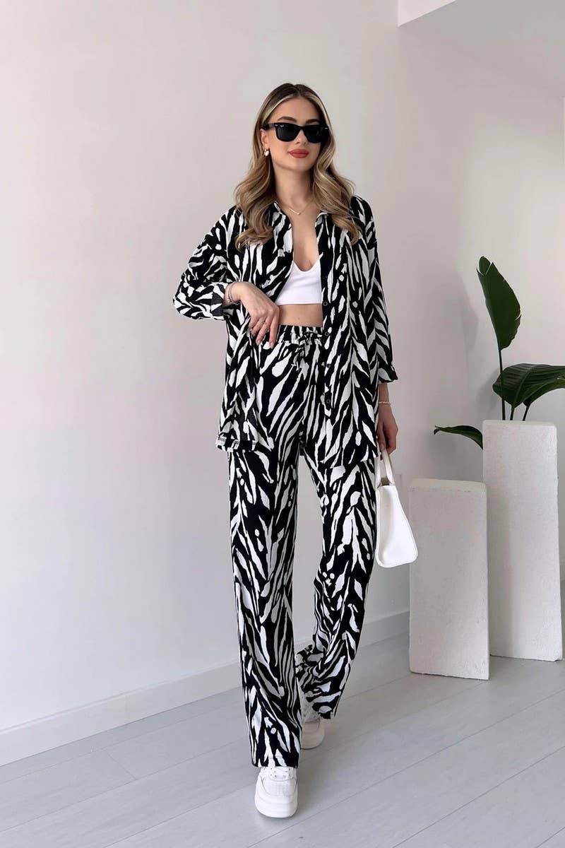 CWSS1062_SPRING WOMEN'S FASHION CASUAL TWO-PIECE SUIT