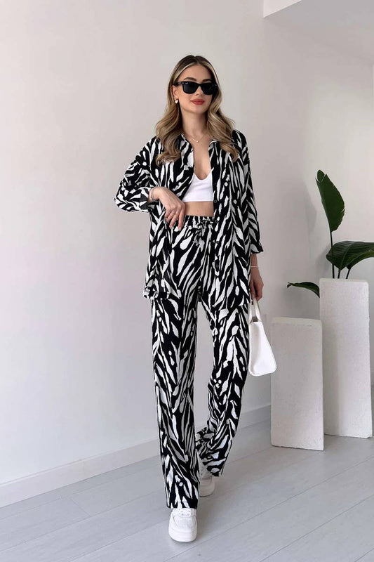 CWSS1062_SPRING WOMEN'S FASHION CASUAL TWO-PIECE SUIT