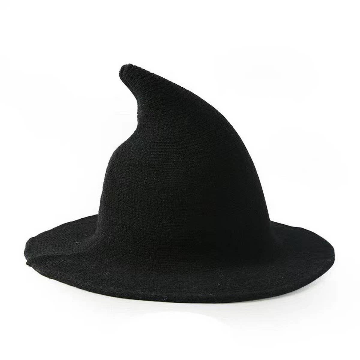 CWAH1677_Halloween Personality Knitted Hip Hop Witch Hat