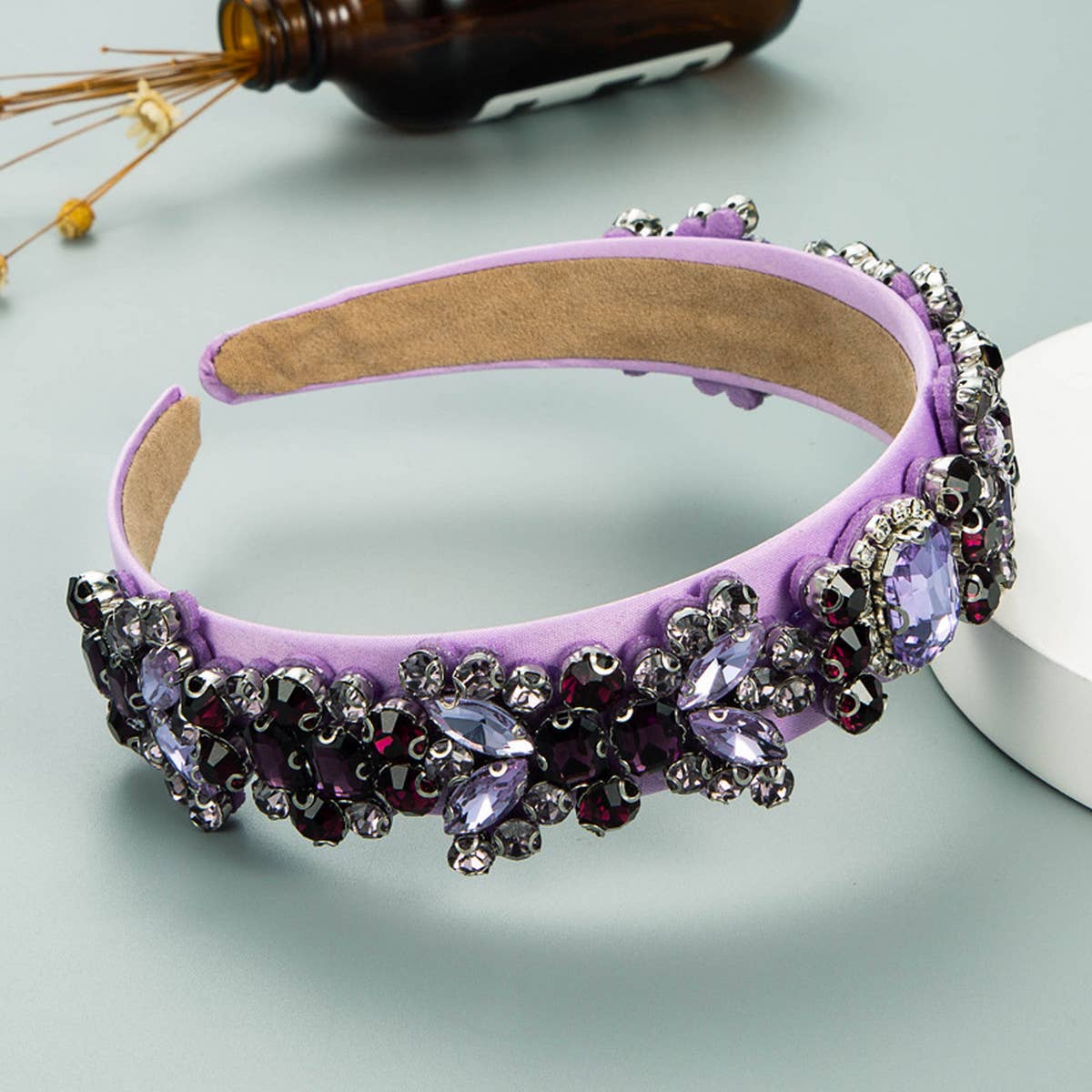 FASHION RETRO DIAMOND HEADBAND_CWAHA1981