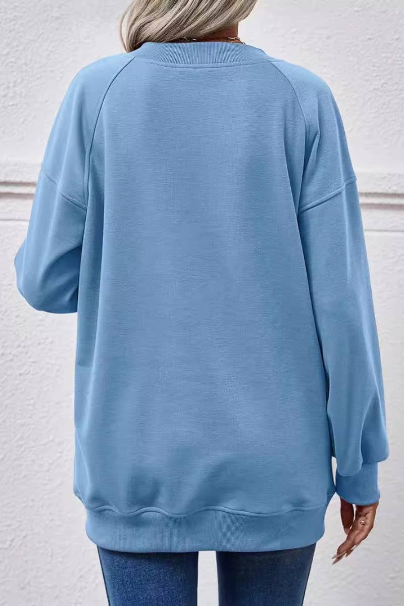 CWTBLL2618_WINTER FASHION CREW-NECK LONG-SLEEVED TOP