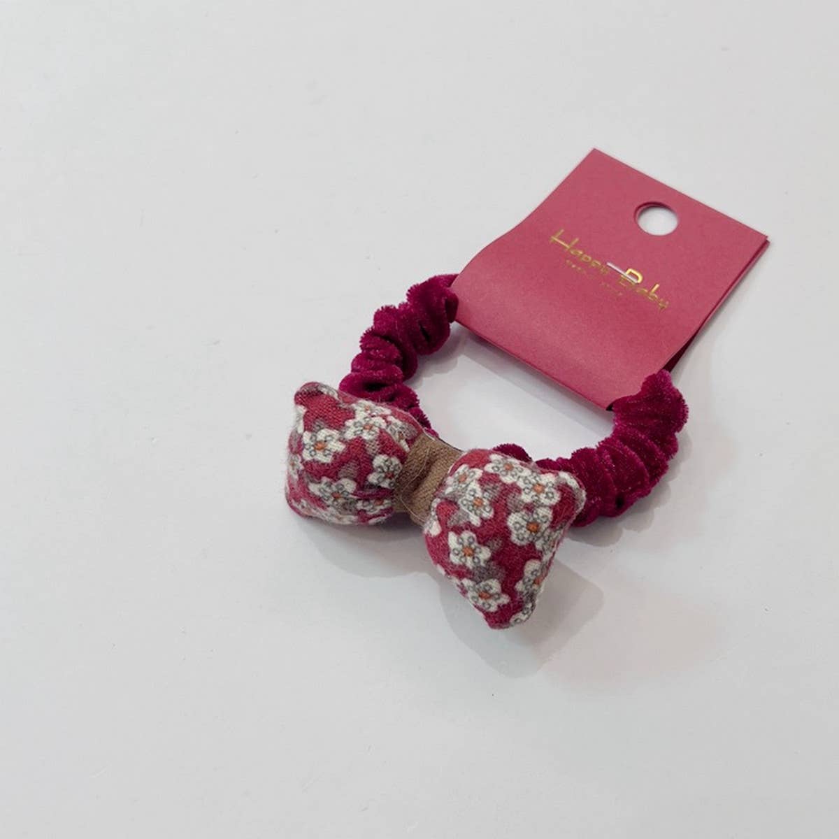 NEW RED BIG FLOWER BOW HAIR TIE
