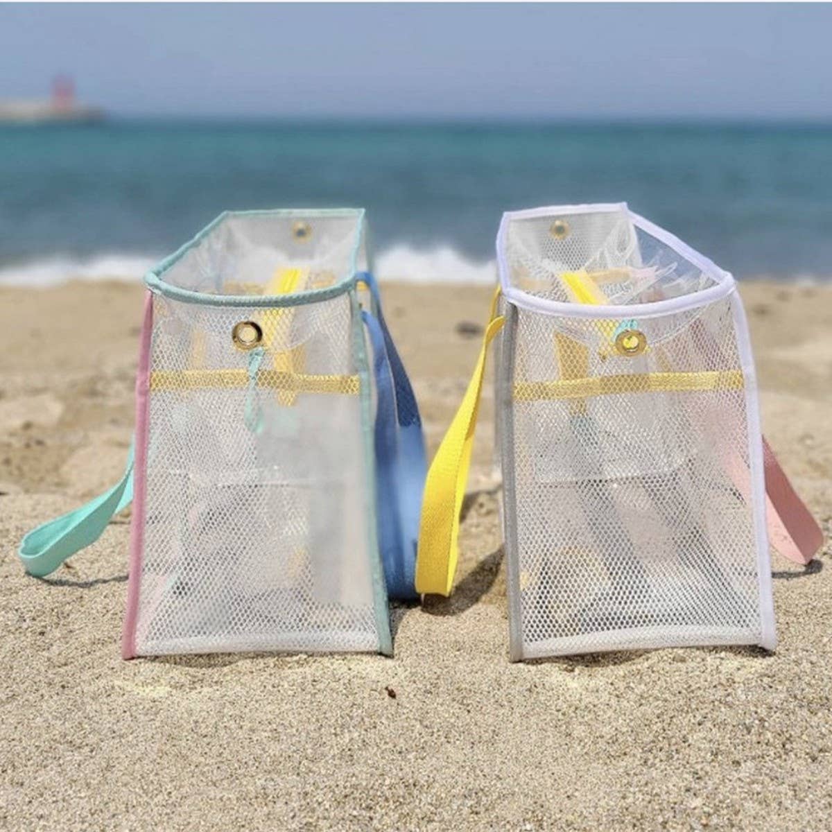 Large Clear Jelly Beach Tote, Waterproof Travel Bag_CWAB1927