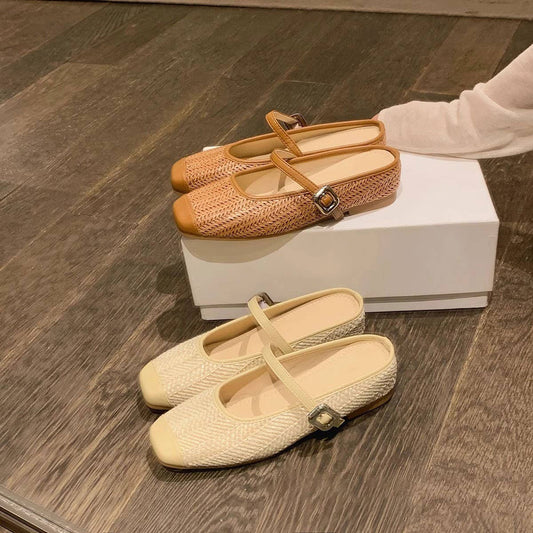 5cm Wedge Straw Slide Sandals for Vacation_CWSHF0158