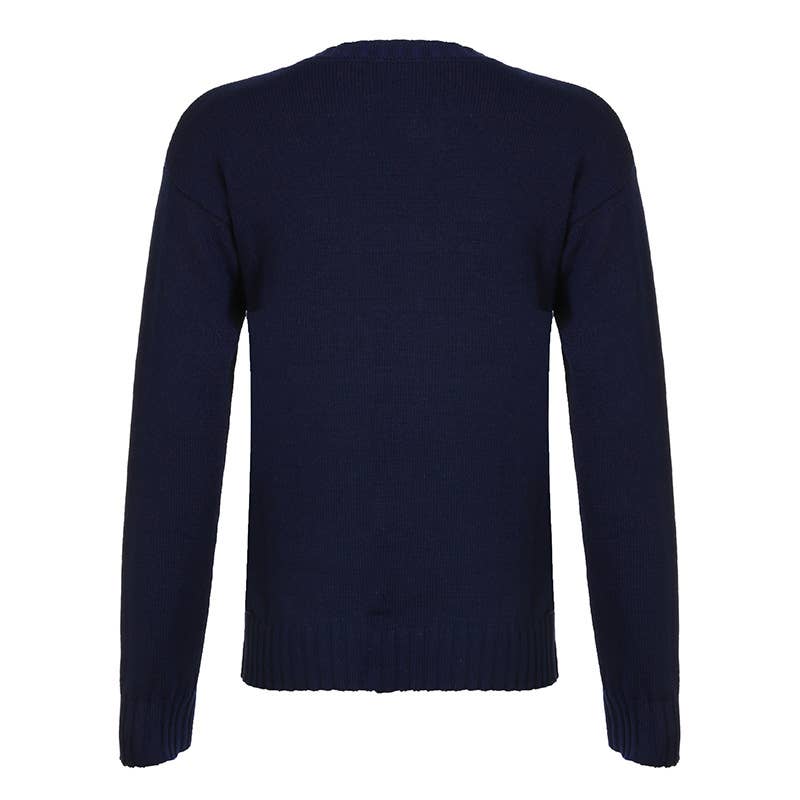 BRITISH STYLE FLAG CASUAL LONG-SLEEVED SWEATER