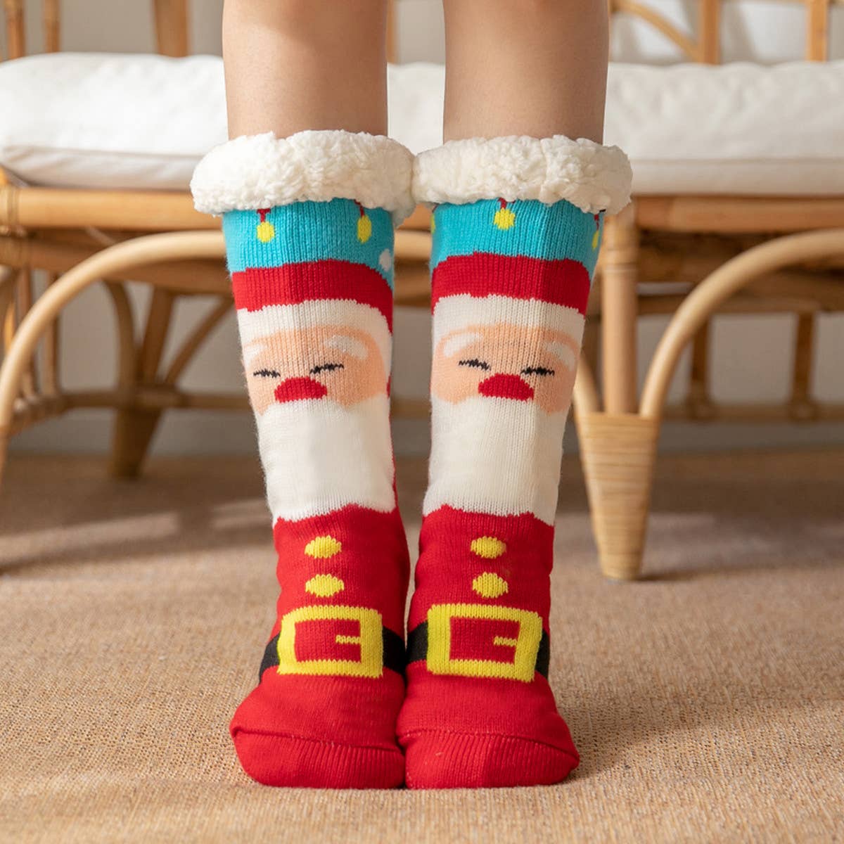 CHRISTMAS BELL FUZZY INDOOR SLIPPER SHOES