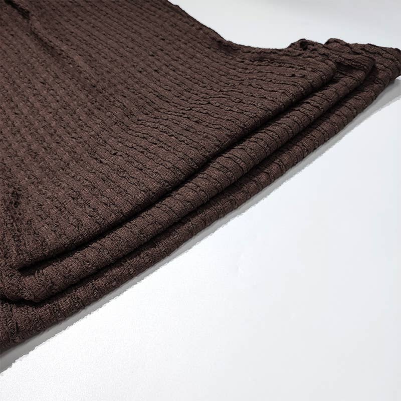 Elegant sleeveless knitted dress with a neckline