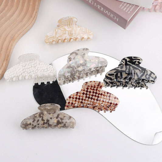 CWAHA1413_CREATIVE SIMPLE LARGE HAIR CLAW CLIP