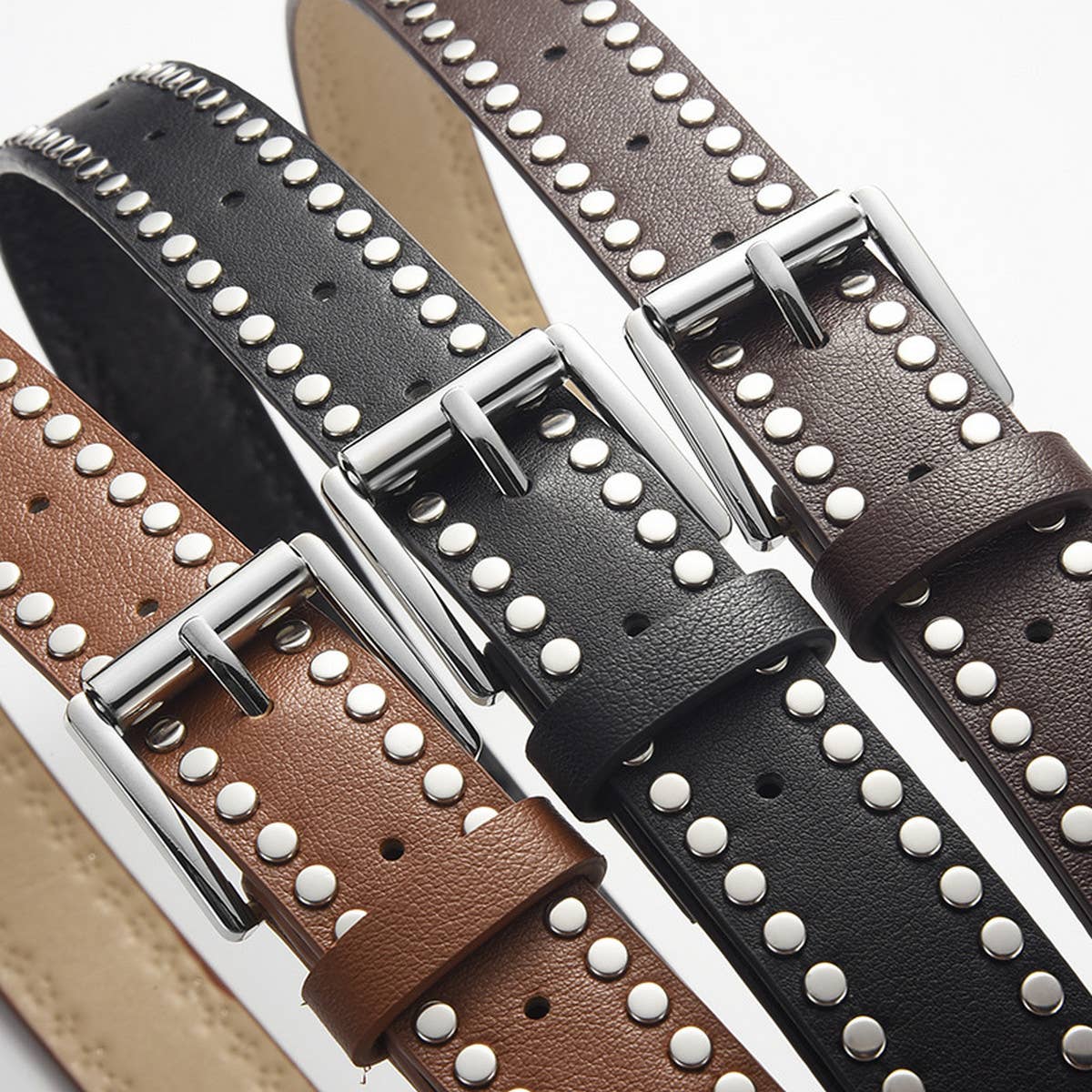 VERSATILE NEW STYLE PUNK RIVET BELT_CWABE0583