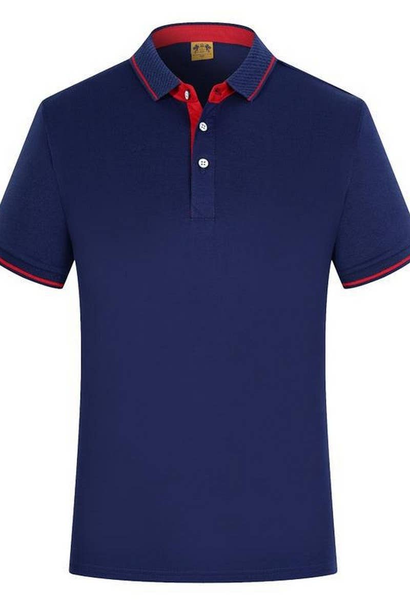 CWTBLS02428_SOLID COLOR BUSINESS COLLARED POLO T-SHIRT