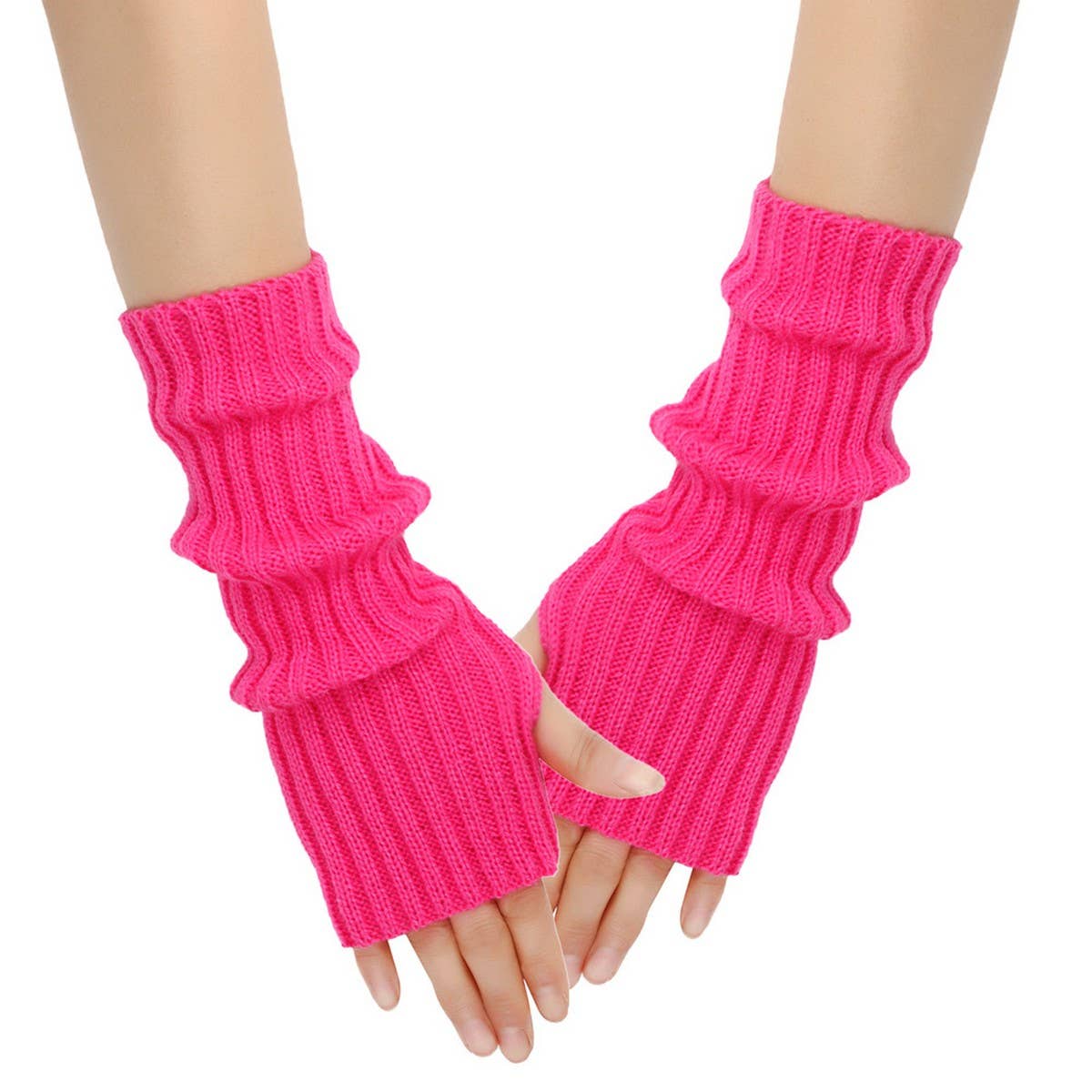 CWMM10077_KNIT FINGERLESS ARM WARMERS WOMEN