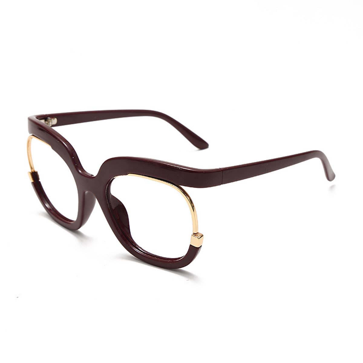 WOMEN ROUND-FRAMED GLASSES WITH LARGE FRAMES