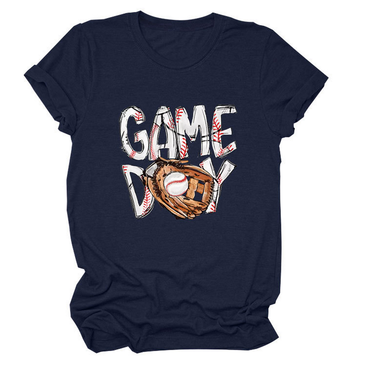 New Women's Plus Size Short Sleeve Glove Tee_CWTTS1513