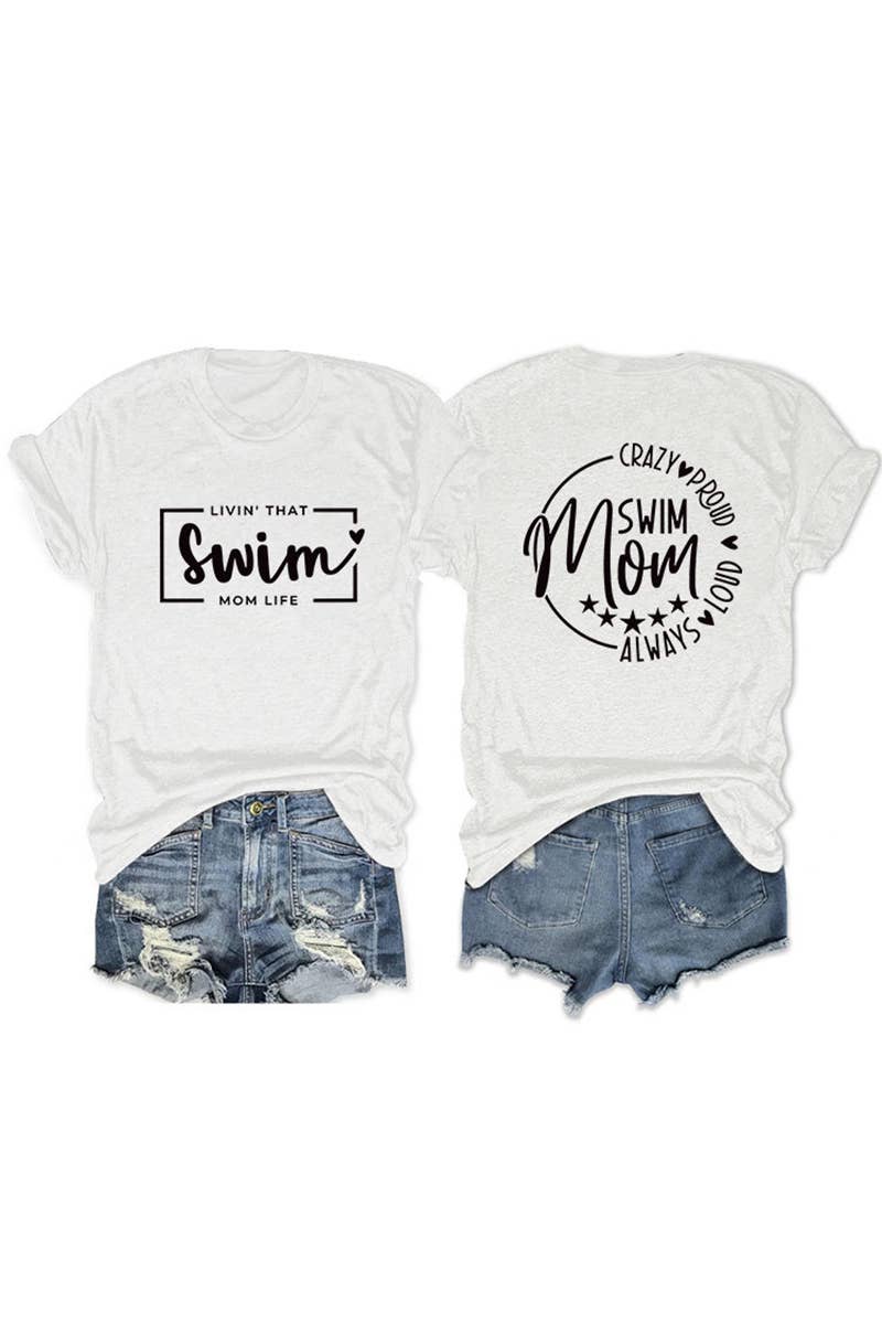 CWTTS1554_CASUAL DOUBLE-SIDED LETTER PRINT SHORT-SLEEVED TOP