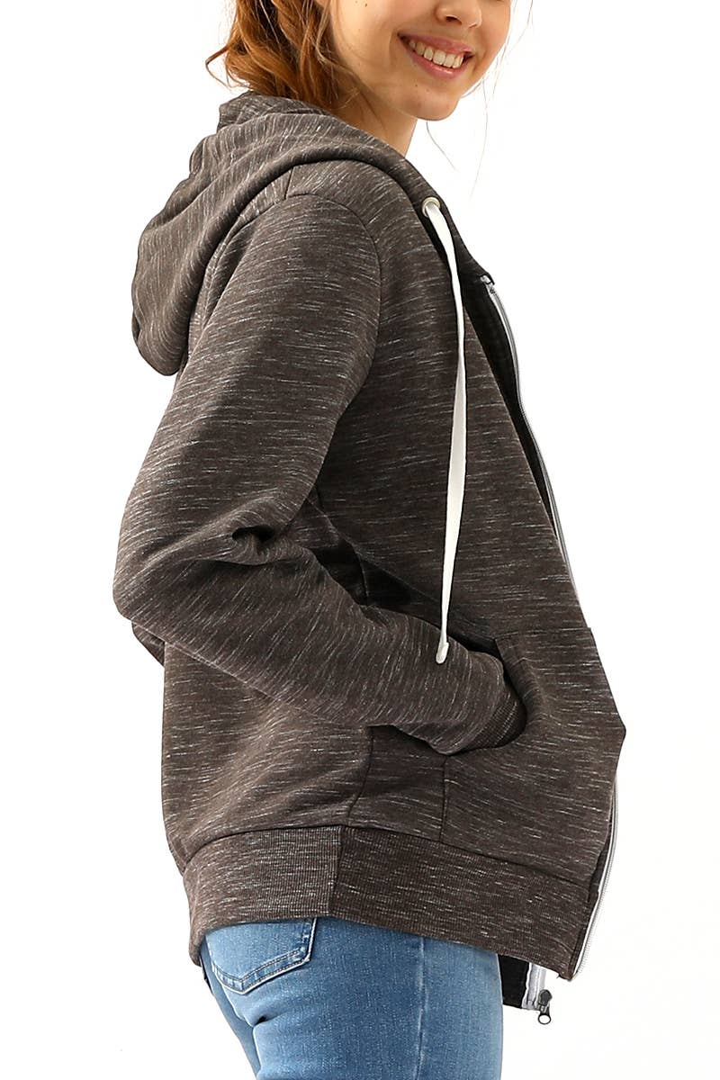 AWOHOL192_Lightweight Thin Zip-Up Hoodie Jacket