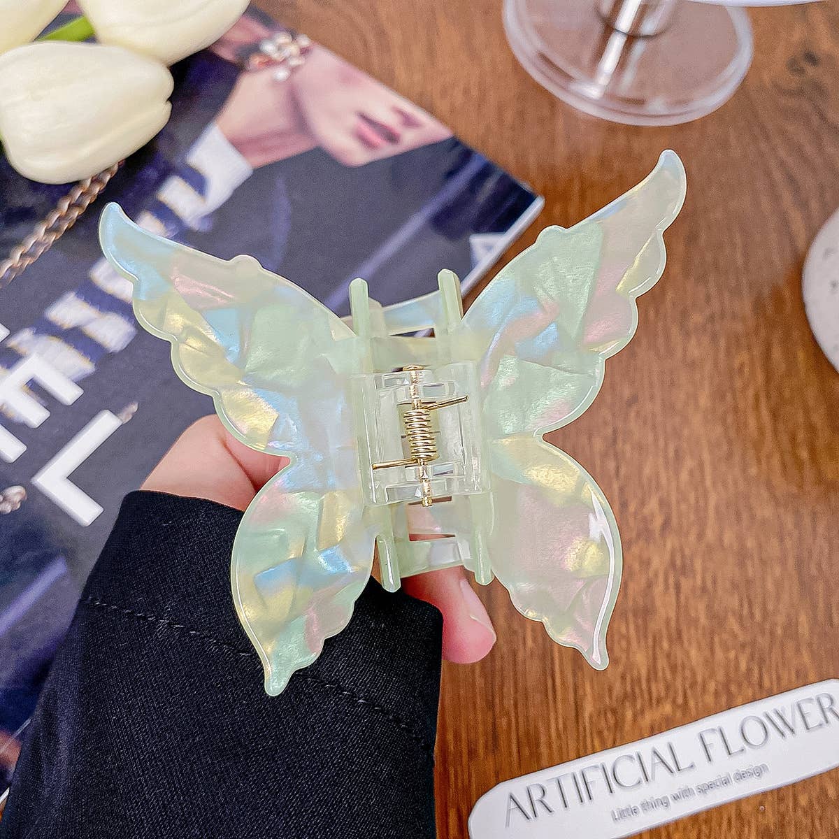 Iridescent Mermaid imitation acetic acid clip