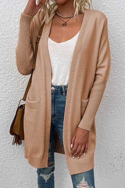 CWOCAL364 Casual Open Front Oversized Cardigan Sweater